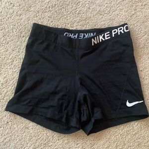 Black Nike Pro shorts
